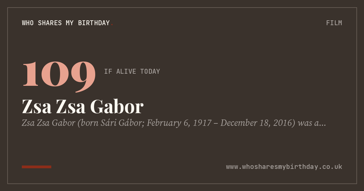 Zsa Zsa Gabor